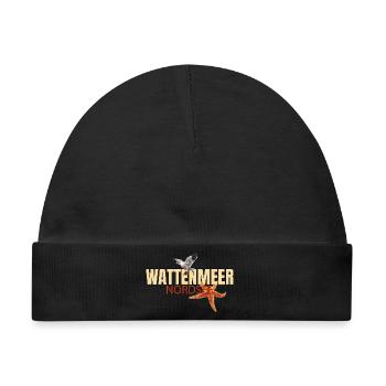 Wattenmeer - Nordsee - Baby Premium Organic Mütze - Schwarz - Vorne