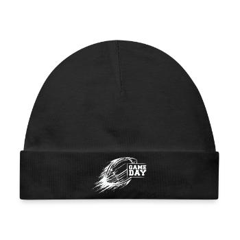 american football - Game Day Illustration - Baby Premium Organic Mütze - Schwarz - Vorne