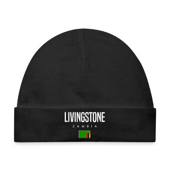 Livingstone Sambia - Baby Premium Organic Mütze - Schwarz - Vorne