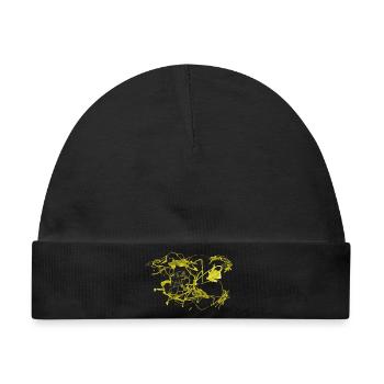 Abstrakt - Baby Premium Organic Mütze - Schwarz - Vorne