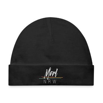 Marl - Baby Premium Organic Mütze - Schwarz - Vorne