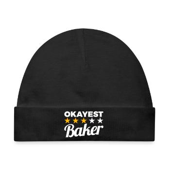 Okayest Baker - Baby Premium Organic Mütze - Schwarz - Vorne