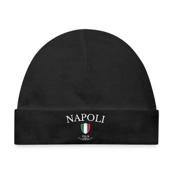 Neapel, Italien, Souvenir Neapel - Baby Premium Organic Mütze - Schwarz - Vorne