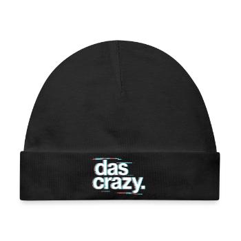 Das Crazy Jugendsprache Insider Meme Cool Verrückt - Baby Premium Organic Mütze - Schwarz - Vorne