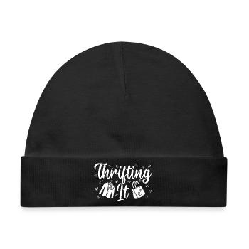 Thrift Shop Thrifting It Love Thrifting - Baby Premium Organic Mütze - Schwarz - Vorne