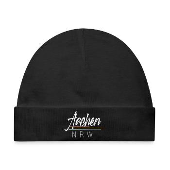 Aachen - Baby Premium Organic Mütze - Schwarz - Vorne