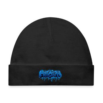 Graffiti MAXIMILIAN Name Geschenk Ideal Printabl - Baby Premium Organic Mütze - Schwarz - Vorne