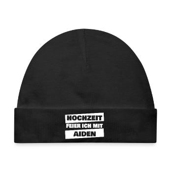 JGA Aiden - Baby Premium Organic Mütze - Schwarz - Vorne