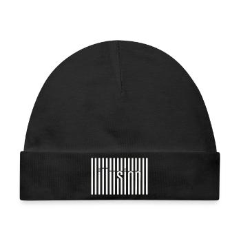 Barcode Illusion  - Baby Premium Organic Mütze - Schwarz - Vorne