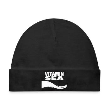 VITAMIN SEA - Baby Premium Organic Mütze - Schwarz - Vorne