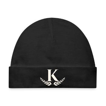 K - Baby Premium Organic Mütze - Schwarz - Vorne