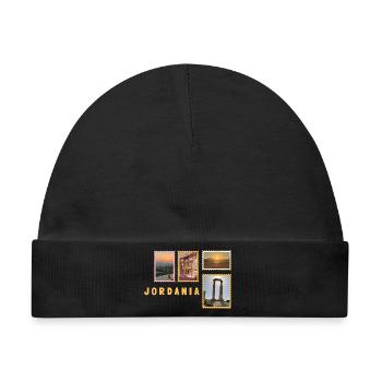 Jordanien Collage - Baby Premium Organic Mütze - Schwarz - Vorne