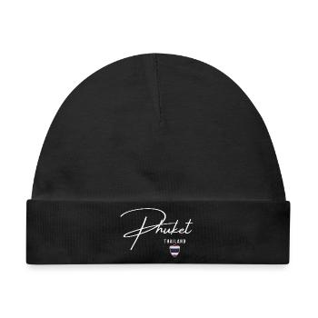 Phuket Thailand, elegantes Design Phuket - Baby Premium Organic Mütze - Schwarz - Vorne