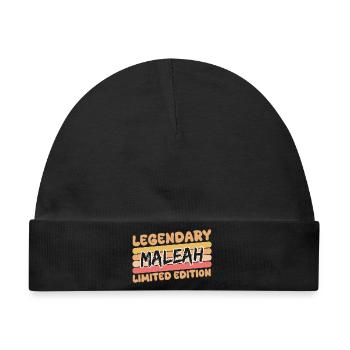 Legendary Maleah - Baby Premium Organic Mütze - Schwarz - Vorne