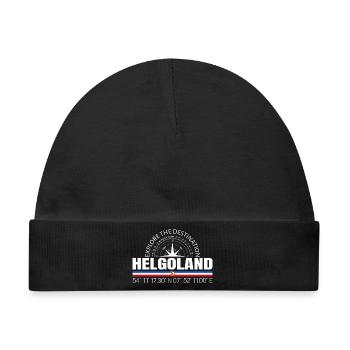 Helgoland - Baby Premium Organic Mütze - Schwarz - Vorne