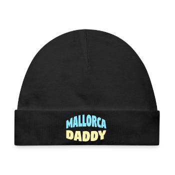 Mallorca Daddy - Baby Premium Organic Mütze - Schwarz - Vorne