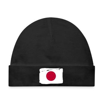 Japan Nippon Nihon JAPANISCHE Asia Sport FAN - Baby Premium Organic Mütze - Schwarz - Vorne
