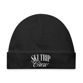 Ski Trip - Baby Premium Organic Mütze - Schwarz - Vorne