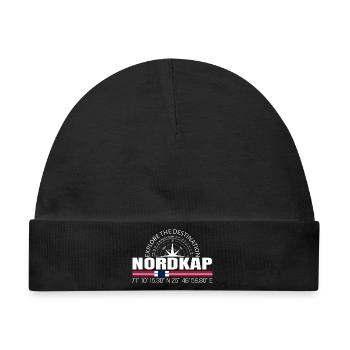 Nordkap - Baby Premium Organic Mütze - Schwarz - Vorne