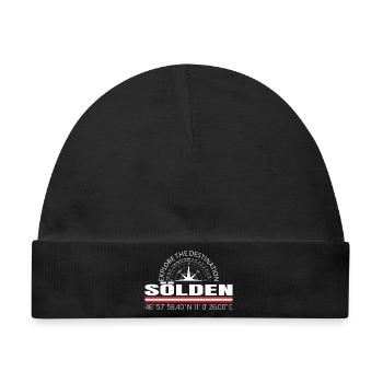 Sölden - Baby Premium Organic Mütze - Schwarz - Vorne