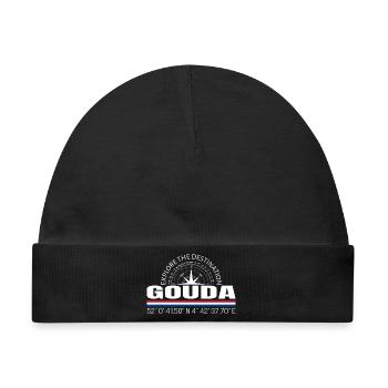 Gouda - Baby Premium Organic Mütze - Schwarz - Vorne