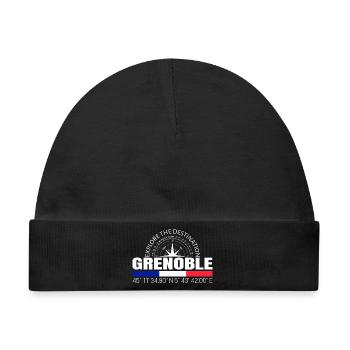 Grenoble - Baby Premium Organic Mütze - Schwarz - Vorne