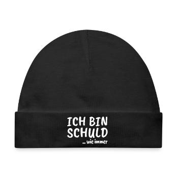 Ich bin schuld ... wie immer - Baby Premium Organic Mütze - Schwarz - Vorne