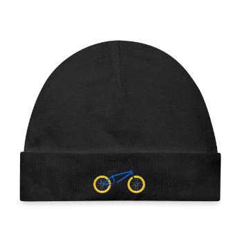 BMX Bike  - Baby Premium Organic Mütze - Schwarz - Vorne