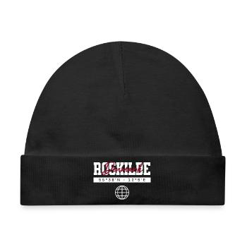 Roskilde Dänemark Koordinaten Reise Souvenir - Baby Premium Organic Mütze - Schwarz - Vorne