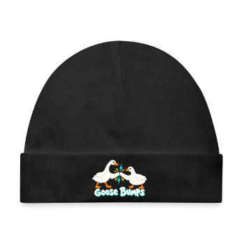 Lightning Geese Bump Lustige Gänsehaut - Baby Premium Organic Mütze - Schwarz - Vorne