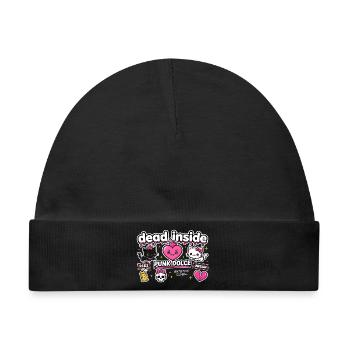 Süßes urbanes Punk-Herz - Baby Premium Organic Mütze - Schwarz - Vorne