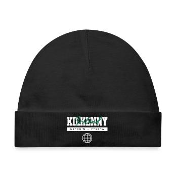 Kilkenny Irland Koordinaten Reise Souvenir - Baby Premium Organic Mütze - Schwarz - Vorne