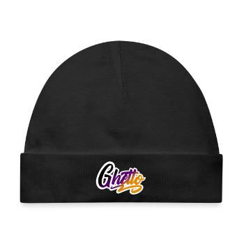 Ghetto - Baby Premium Organic Mütze - Schwarz - Vorne