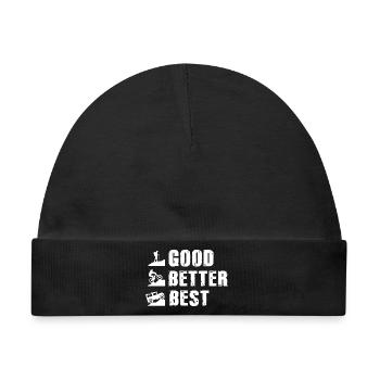 defender good better best - Baby Premium Organic Mütze - Schwarz - Vorne