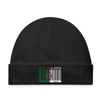 Algerien Jahrgang Geschenk MADE IN ALGERIA - Baby Premium Organic Mütze - Schwarz - Vorne