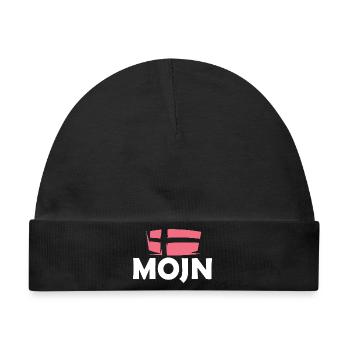 dansk Dänemark Symbol Fahne Flagge Logo Grafik - Baby Premium Organic Mütze - Schwarz - Vorne