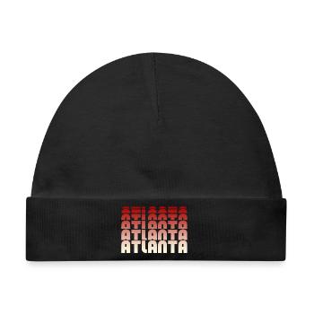 Atlanta Gradient Muster - Baby Premium Organic Mütze - Schwarz - Vorne