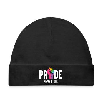 Pride Month LGBT - Pride Never Die - Baby Premium Organic Mütze - Schwarz - Vorne