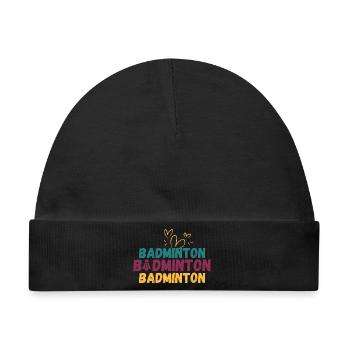 Badminton Badminton Badminton - Baby Premium Organic Mütze - Schwarz - Vorne