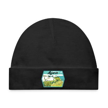 Algarve, Notre Dame da Rocha, Veranden - Baby Premium Organic Mütze - Schwarz - Vorne