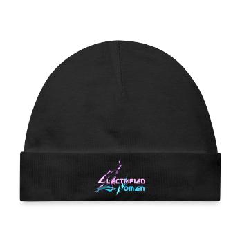 electrified women lightning - Baby Premium Organic Mütze - Schwarz - Vorne