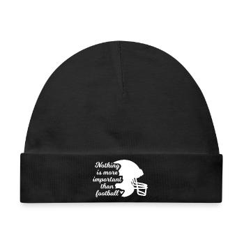 Football Inspiration - Baby Premium Organic Mütze - Schwarz - Vorne