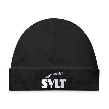 Sylt Möwe & Moin Design - Baby Premium Organic Mütze - Schwarz - Vorne