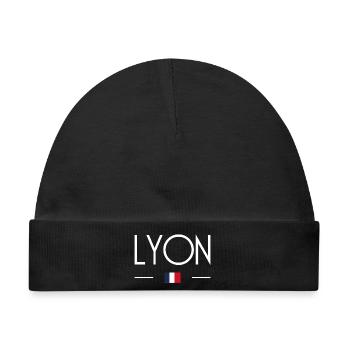 Lyon - Baby Premium Organic Mütze - Schwarz - Vorne
