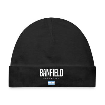Banfield Argentinien Argentinier - Baby Premium Organic Mütze - Schwarz - Vorne