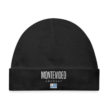 Montevideo Uruguay Uruguayer - Baby Premium Organic Mütze - Schwarz - Vorne
