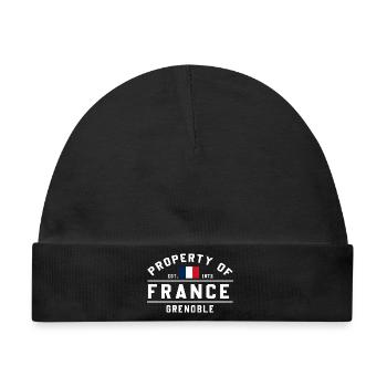 Französische Immobilien Grenoble - Baby Premium Organic Mütze - Schwarz - Vorne