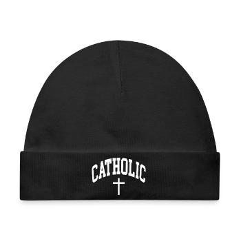 Katholisch Katholik Catholic - Baby Premium Organic Mütze - Schwarz - Vorne