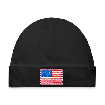 MAKE_AMERICA_HUMAN_AGAIN-_A5 - Baby Premium Organic Mütze - Schwarz - Vorne