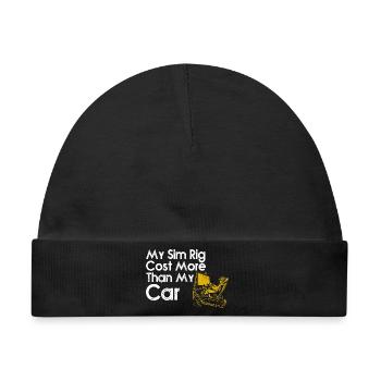 Sim-Rig kostete mehr als mein Auto - Baby Premium Organic Mütze - Schwarz - Vorne